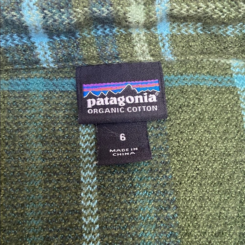 Patagonia Green and Blue Plaid Shirt - Picture 6 of 9